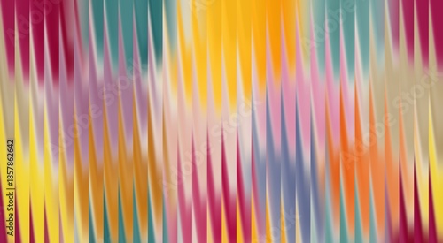 Tableau sur toile Abstract Colorful Vertical Lines Pattern: A vibrant display of overlapping vertical lines creating a dynamic and visually engaging abstract design