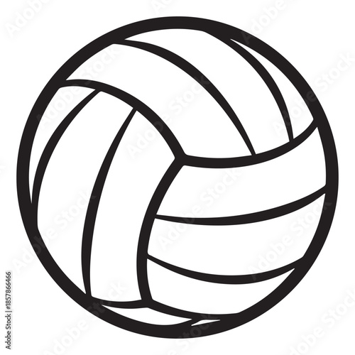 Volleyball Ball Silhouette Sports Illustration