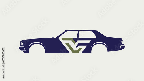 Modern Corporate Sedan Logo Mark