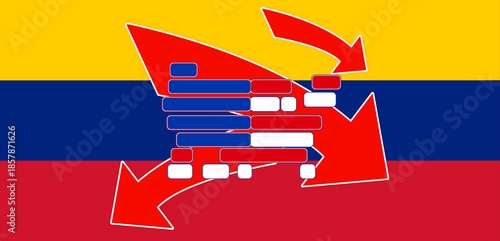 3 three red downwards arrow...