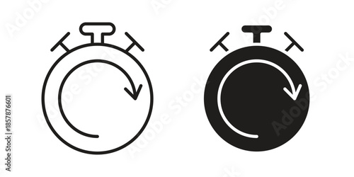 Fast processing icons. silhouette icon vector flat illustration on white background. line art icons