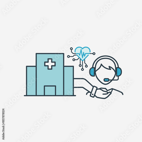 Healthcare technology, hospital, call center, heart monitor, medical support, digital health