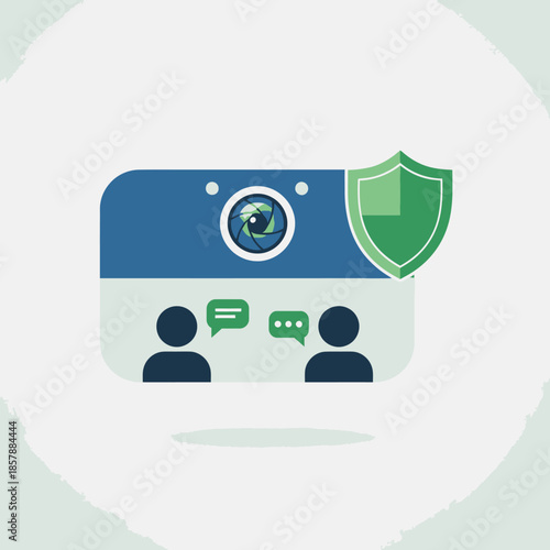 Secure Communication and Privacy Protection Concept with Camera and Shield