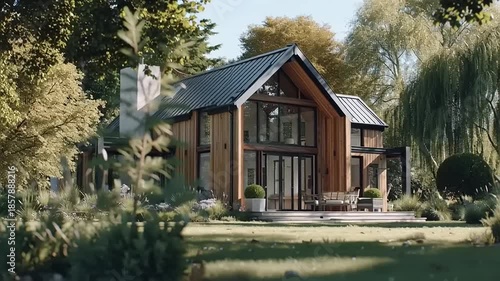 Bright and Airy Exterior Showcase in Lush Green Landscape