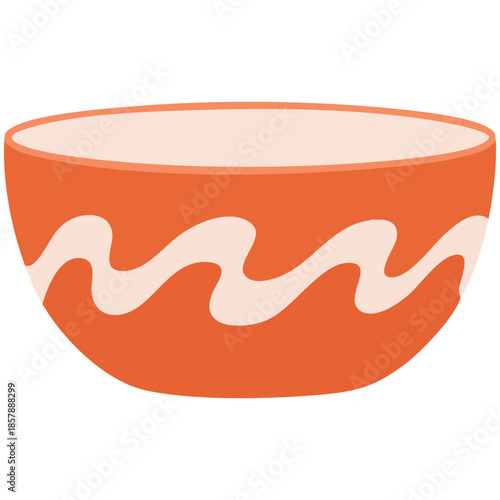 Bowl vector illustration kitchen utensils cartoon childish funny clipart
