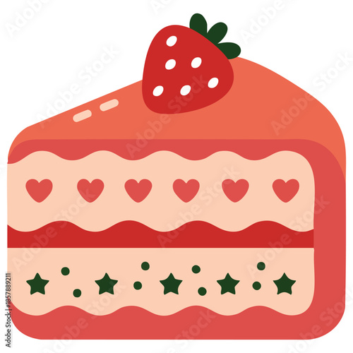 Cake pastries and cheesecakes vector illustrations of sweet desserts isolated on white background