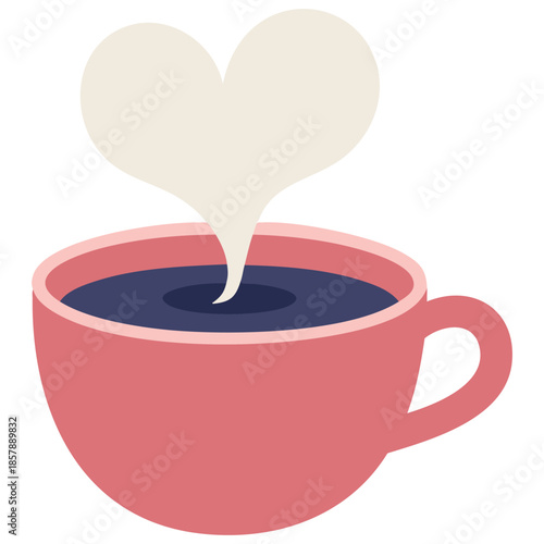 Coffee cup for podcast coffee break morning concept vector illustration isolated vector illustration on white background