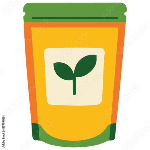 Garden fertilizer bag agriculture icon isolated vector illustration on white background