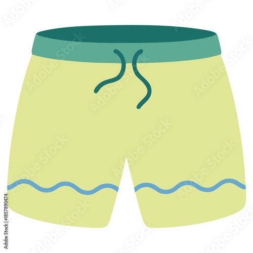 Male short flat style icon design cloth fashion style wear store theme vector illustration