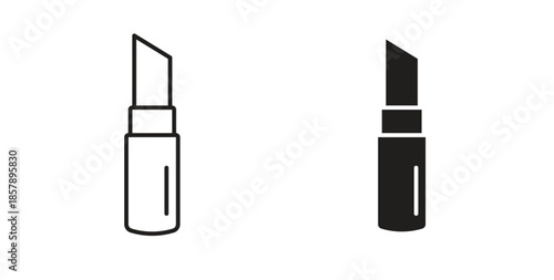 Lipstick icons designs can be used for mobile, ui, websites