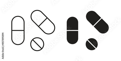 Medicine icons designs can be used for mobile, ui, websites