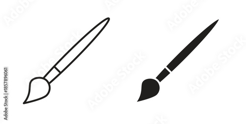 Paint brush icons designs can be used for mobile, ui, websites