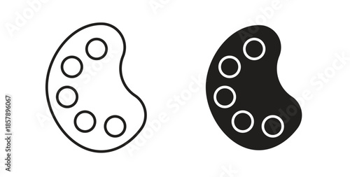 Palette icons designs can be used for mobile, ui, websites