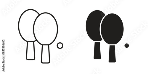 Ping pong icons designs can be used for mobile, ui, websites