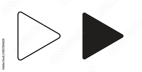 Free Download Play icons designs can be used for mobile, ui, websites - GFXLoad