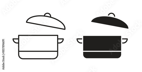 Pot icons designs can be used for mobile, ui, websites