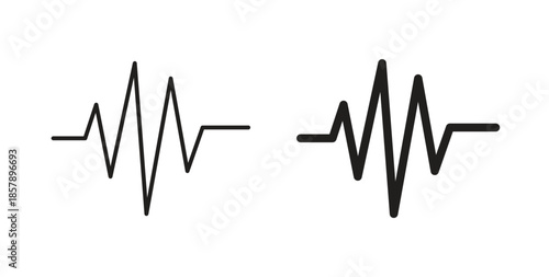 Pulse icons designs can be used for mobile, ui, websites