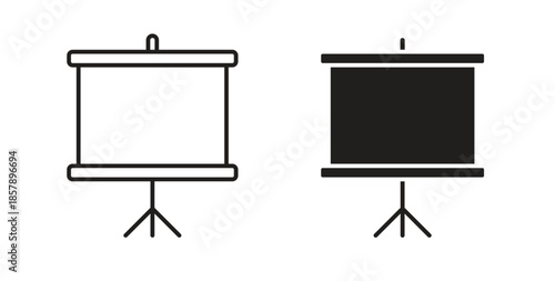 Presentation icons designs can be used for mobile, ui, websites