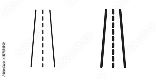 Road icons designs can be used for mobile, ui, websites