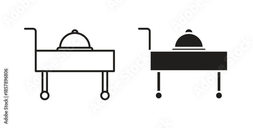 Room service icons designs can be used for mobile, ui, websites