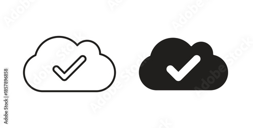 Saved to drive icons designs can be used for mobile, ui, websites