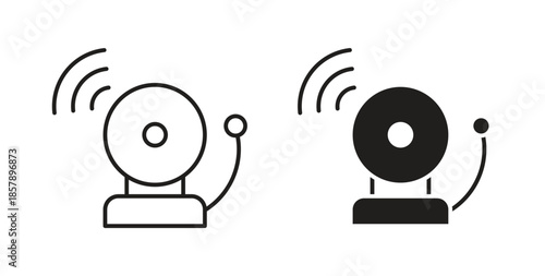 School bell icons designs can be used for mobile, ui, websites
