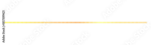 Horizontal long golden dashed line