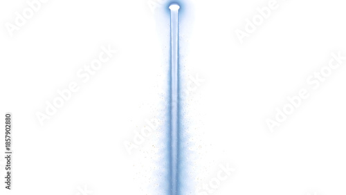 Abstract blue light beam, lighting effect for graphic uses