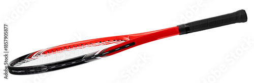 Canvas Print Tennis racket isolated, full depth of field