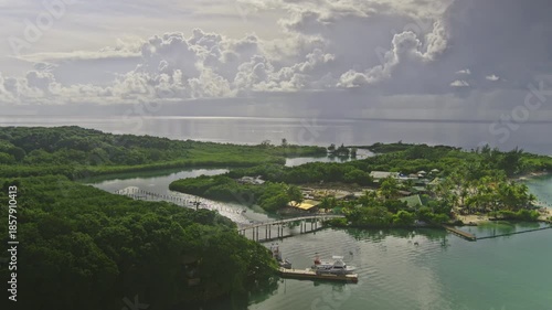 Mahogany Bay in Roatan, Honduras, is a cruise port by Carnival, offering shops, restaurants, and access to the scenic Mahogany Beach via a short walk or a paid 