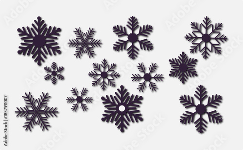 Winter Snowflake Pattern Background Design