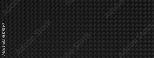 8K Ultra wide panoramic view of hyper-realistic carbon fiber weave geometry - ACES 2.0 high resolution background created by procedural geometric 3D render.