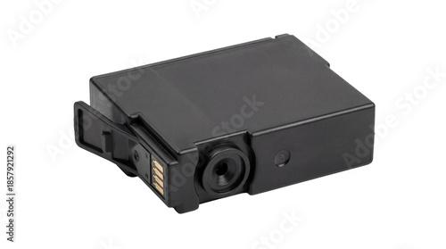 Black Ink Cartridge for Printer on transparent background