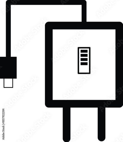 Power Adapter and Charger Icon Set