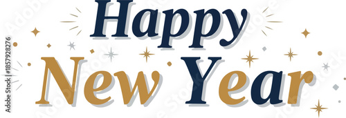 Happy New Year Celebration Greeting.