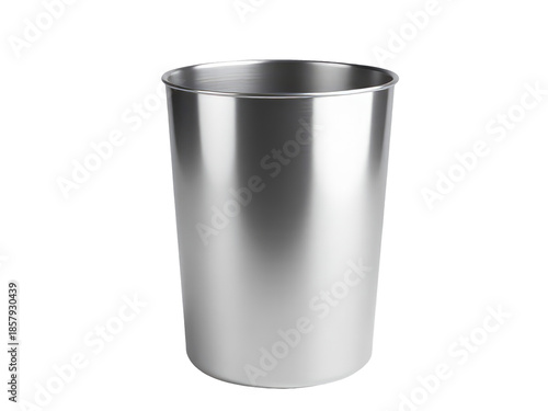 Wallpaper Mural A small metal trash can sits on a clean white surface Torontodigital.ca