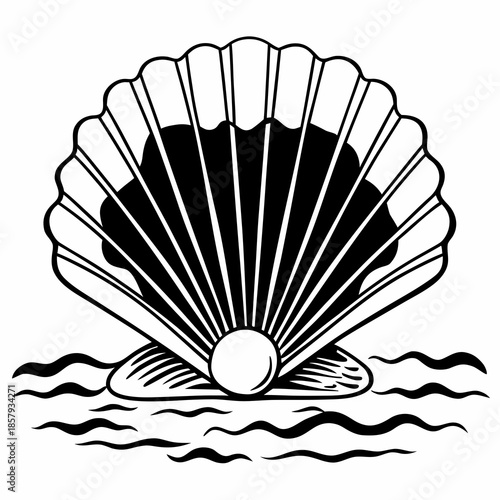 Flat Vector Sea Shell Icon