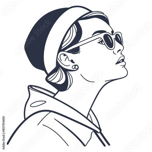 Modern Fashion Sunglasses Flat Vector