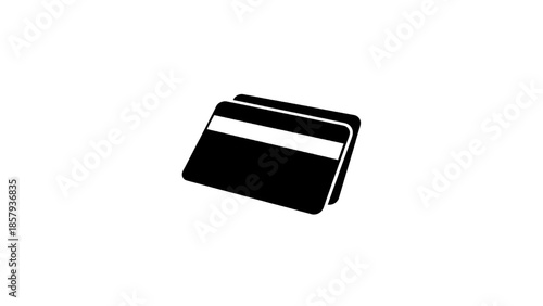 Vector illustration of stacked credit cards on a transparent background
