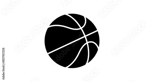 Vector illustration of a basketball on transparent background, perfect for sports graphics