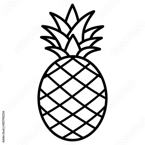 Pineapple Simple Illustration 