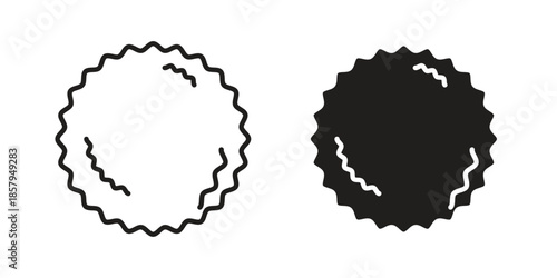 Massage ball icons. Outline and filled icons. Vector Graphic. EPS 10