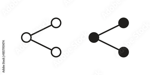 Share icons. Outline and filled icons. Vector Graphic. EPS 10