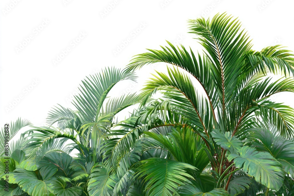 Fototapeta premium Lush tropical foliage