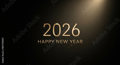 Happy New Year 2026 Celebration Background