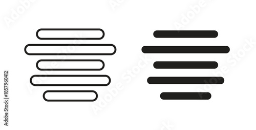 Align center icons. EPS 10. Graphic icon vector designs