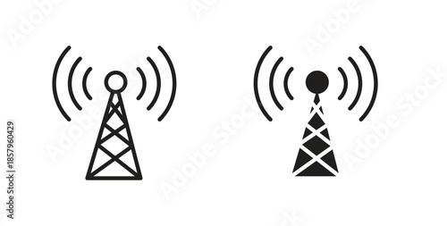 Antenna icons. EPS 10. Graphic icon vector designs