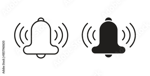 Bell icons. EPS 10. Graphic icon vector designs