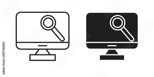 Browsing icons. EPS 10. Graphic icon vector designs