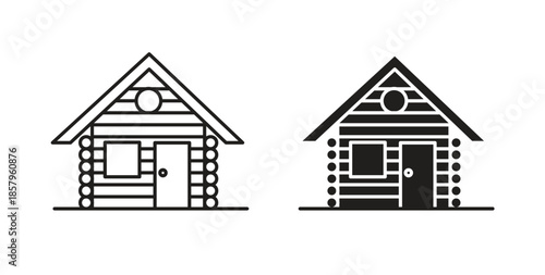 Cabin icons. EPS 10. Graphic icon vector designs